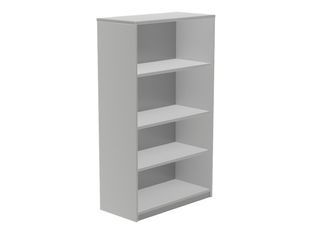 rocada STORE - Librería - 3 baldas - melamina - gris, aluminio