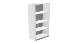 Armario estanteria medio sin puertas 156x90x45 estructura blanca tapa blanco