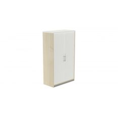 Armario medio con puertas 156x90x45 estructura haya puertas blanco