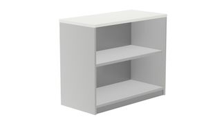 Armario estanteria bajo sin puertas 78x90x45 estructura aluminio tapa blanca