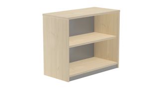 Armario estanteria bajo sin puertas 78x90x45 estructura roble tapa haya