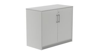 Armario bajo con puertas 78x90x45 estructura aluminio puertas gris