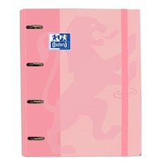 Oxford europeanbinder school A4 tapa extradura flamingo pastel