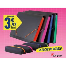 Clasificador fuelle negro/color