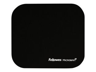 Fellowes Mouse Pad with Microban Protection - Alfombrilla de ratón - negro