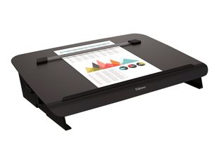 Fellowes Hana - Base inclinada de escritura - 11.59 x 56.2 x 34.93 cm - acero - negro