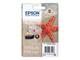 Epson 603 Multipack - paquete de 3 - amarillo, cián, magenta - original - cartucho de tinta