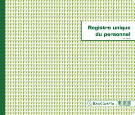 Exacompta - Registre unique du personnel - 27 x 32 cm