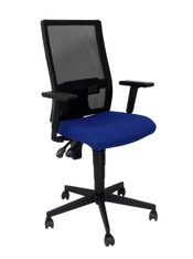 Silla povedilla respaldo malla negro asiento bali azul