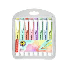 STABILO swing cool Pastel - Surligneur - couleurs assorties - encre à l'eau - 1-4 mm (pack de 8)