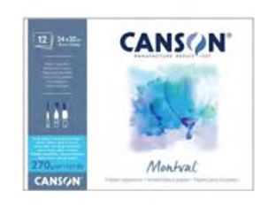 Canson Montval - Bloc - 240 x 320 mm - 12 feuilles