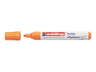 edding 4500 textile - Marqueur - pour textile - orange fluorescent - encre pigmentée à base d'eau - 2-3 mm