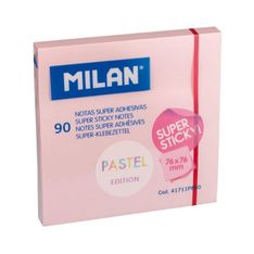 Nota adhesiva 76x76 rosa pastel 90h