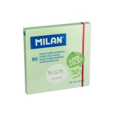 Nota adhesiva 76x76 verde pastel 90h