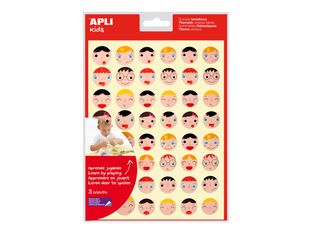 Apli Kids - 144 stickers émotions - diamètre 20/23 mm