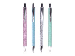 APLI Glitter - Stylo à bille bleu - disponible dans différentes couleurs