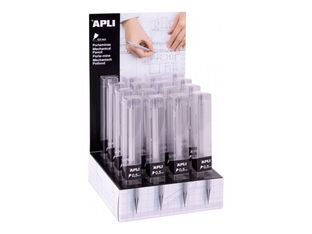 APLI - Porte-mine - 0.5 mm - rétractable - avec gomme (pack de 16)