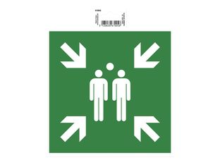 Exacompta - Pictogramme - point de rassemblement - 200 x 200 mm - vert