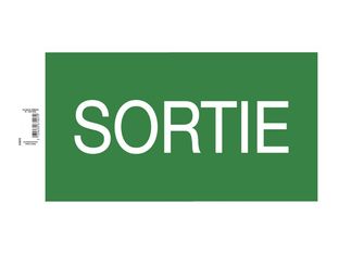 Exacompta - Pictogramme - sortie - 350 x 200 mm - vert