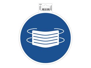 Exacompta - Pictogramme - masque obligatoire - 200 x 200 mm - bleu