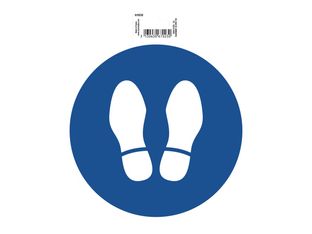 Exacompta - Pictogramme - arrêt obligatoire - 200 x 200 mm - bleu