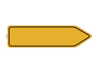 Exacompta - Pictogramme bande de message circulation obligatoire - 960 x 250 mm - jaune