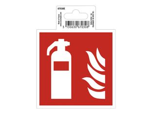 Exacompta - Pictogramme - extincteur - 100 x 100 mm - rouge