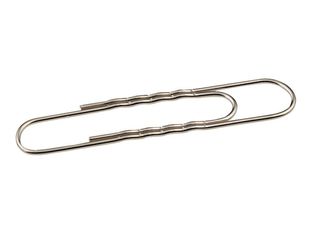 Wonday - 100 Trombones ondulés - 77 mm - nickelé