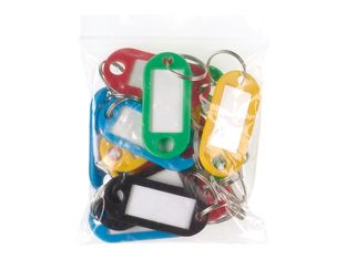 Reskal - 20 porte-clés plastiques - couleurs assorties