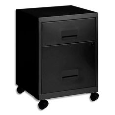 Caisson mobile - 2 tiroirs - noir