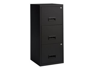 Classeur 3 tiroirs pour dossiers suspendus - 95,7 x 40 x 40 cm - noir