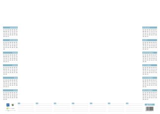 Sous-main 25 feuillets année civile BOUCHUT "Quadri Perpétuel" 38,5 x 54 cm Pefc 70 %