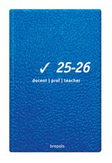 Agenda de poche Clear Prof - 1 semaine sur 2 pages - bulletin de notes - 9 x 16 cm - bleu - Brepols