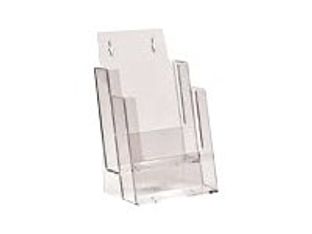 INOVSHOP PLV - présentoir brochures - 2 pochettes - pour A6, 1/3 A4, 1/2 A4