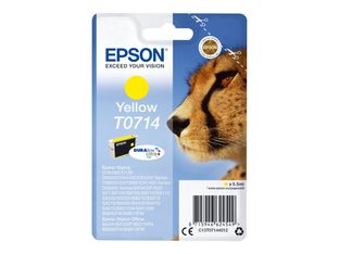 Epson T0714 Guépard - jaune - cartouche d'encre originale