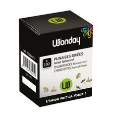 Wonday - 100 Punaises laitonnées (boîte)