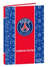 Quo Vadis - Cahier de textes - Français - PSG - Journalier - 15x21 cm - Papier Clairefontaine blanc - Fabrication française