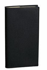 Agenda de poche spiralé Impala Planning 16S - 1 semaine sur 2 pages - 9 x 16 cm - noir - Quo Vadis