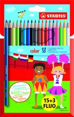 STABILO Color - 18 Crayons de couleur