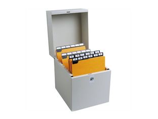 Exacompta - Boîte à fiches - A5 - pour 500 cartes - dune