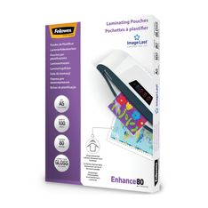 Fellowes Laminating Pouches Enhance 80 micron - Paquete de 100 - glosario - A5 (148 x 210 mm) bolsas para laminación
