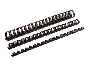 Fellowes - 100 anneaux de reliure en plastique - 6 mm - jusqu'à 20 feuilles - noir