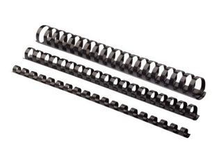 Fellowes Plastic Comb - 16 mm - 30 cm - 21 anillas - A4 (210 x 297 mm) - 120 hojas - negro - 100 uds. peine de encuadernación de plástico - para Fellowes Galaxy 500, Orion 500, Pulsar+ 300, Quasar+ 500, Star+ 150, Starlet 2+