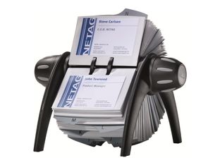 Durable Visifix Vega - Fichier rotatif de cartes de visite avec répertoire alphabétique