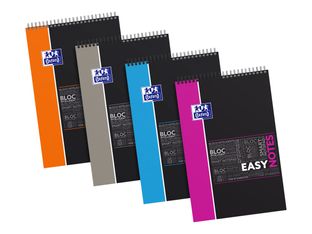 Oxford Etudiants Easynotes - Bloc notes A4+ (24 x 29,7 cm) - 160 pages - grands carreaux (Seyes) - disponible dans différentes couleurs