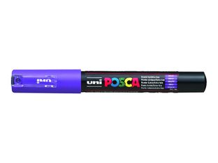 POSCA PC-1M - Marcador - permanente - violeta - tinta pigmentada al agua - 1 mm - extrafino
