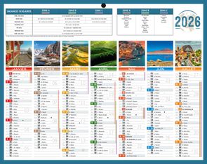 Calendrier bancaire illustré année civile BOUCHUT "Planète Mini"  21 x 26,5 cm Pefc 70 %