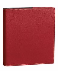 Quo Vadis - Agenda avec répertoire - Exécutif - Semainier Planning - Français - Club - Rouge - 14 mois de décembre à janvier - 16x16 cm - Papier Clairefontaine blanc - Fabrication française