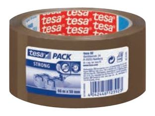 Tesapack Strong - Cinta de embalaje - 50 mm x 66 m - polipropileno - marrón