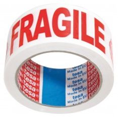 Tesa - Ruban adhésif d'emballage - Fragile - 50 mm x 66 m